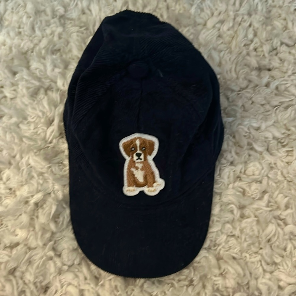 Janie & Jack Dog Corduroy Cap 2T-3